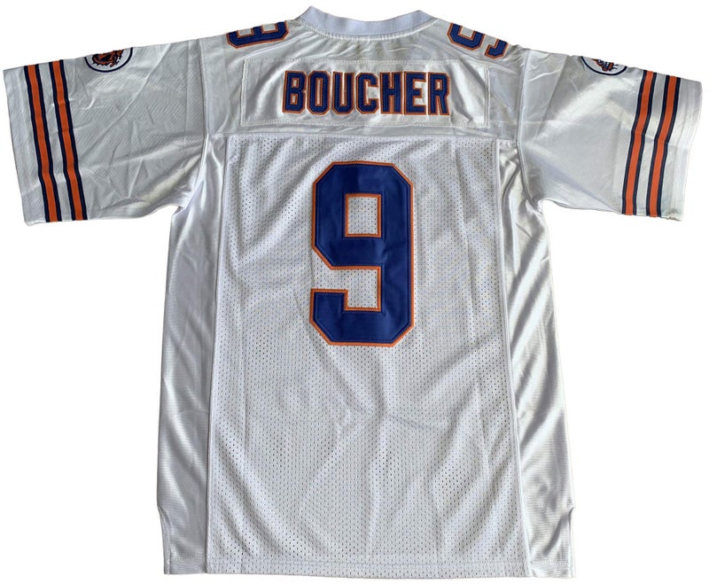 MESOSPERO The Waterboy #9 Bobby Boucher Adam Sandler 50th Anniversary Movie Mud Dogs Bourbon Bowl Football Jersey (White, X-Large) - Image 2